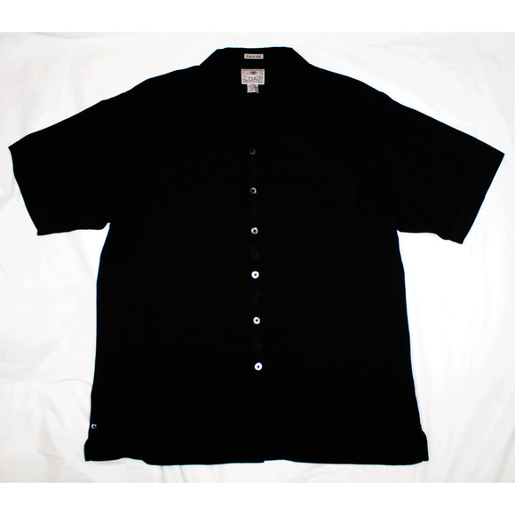 Luau Finest Silk Short Sleeve Button Up Shirt - Picture 3 of 6